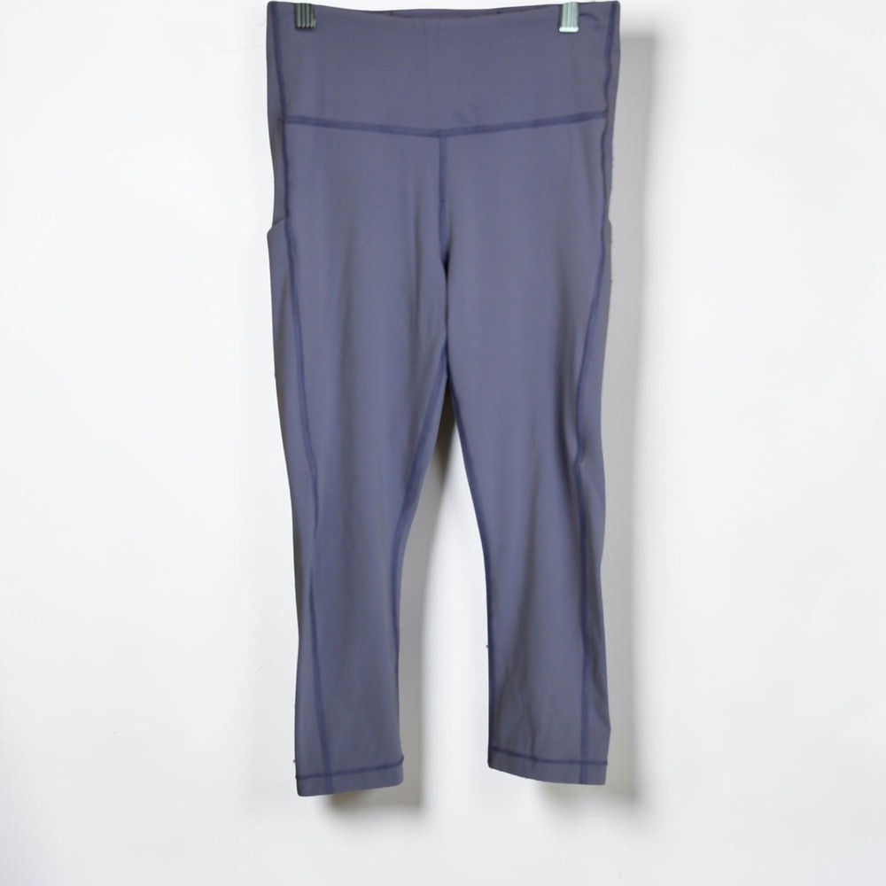Athleta Women's Blue Purple Ultimate Stash Pocket‎ Capri Size SP